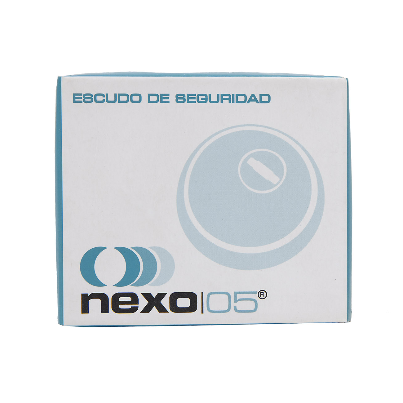 Escudo de seguridad niquelado de acero para bombines