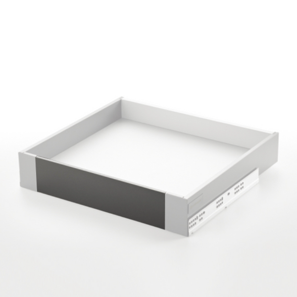 Perfil de aluminio frontal blanco de 2 metros y 8mm de altura recortable para cajón