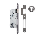 Cerradura de embutir de 70 con canto redondo acabado grafito