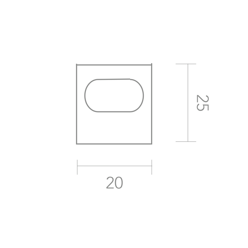 Medidas de Pomo Cilíndrico de aluminio negro con Uñero de 20mm de diámetro para armarios