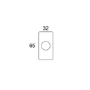 Medidas de Pomo acabado cuero pequeño con pomo de porcelana modelo 4008