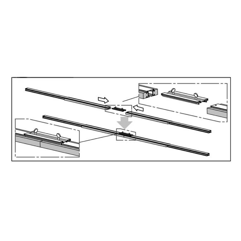 Kit de unión para transformar casoneto para ladrillo en puerta doble