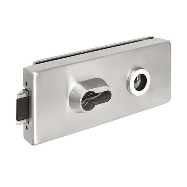 Cerradura 4011 de puerta de cristal para manilla y cilindro europerfil 