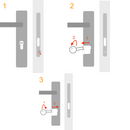 Cilindro negro llave serreta de 30x30