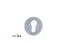 Bocallave redonda con boca pera en acabado níquel mate para puertas