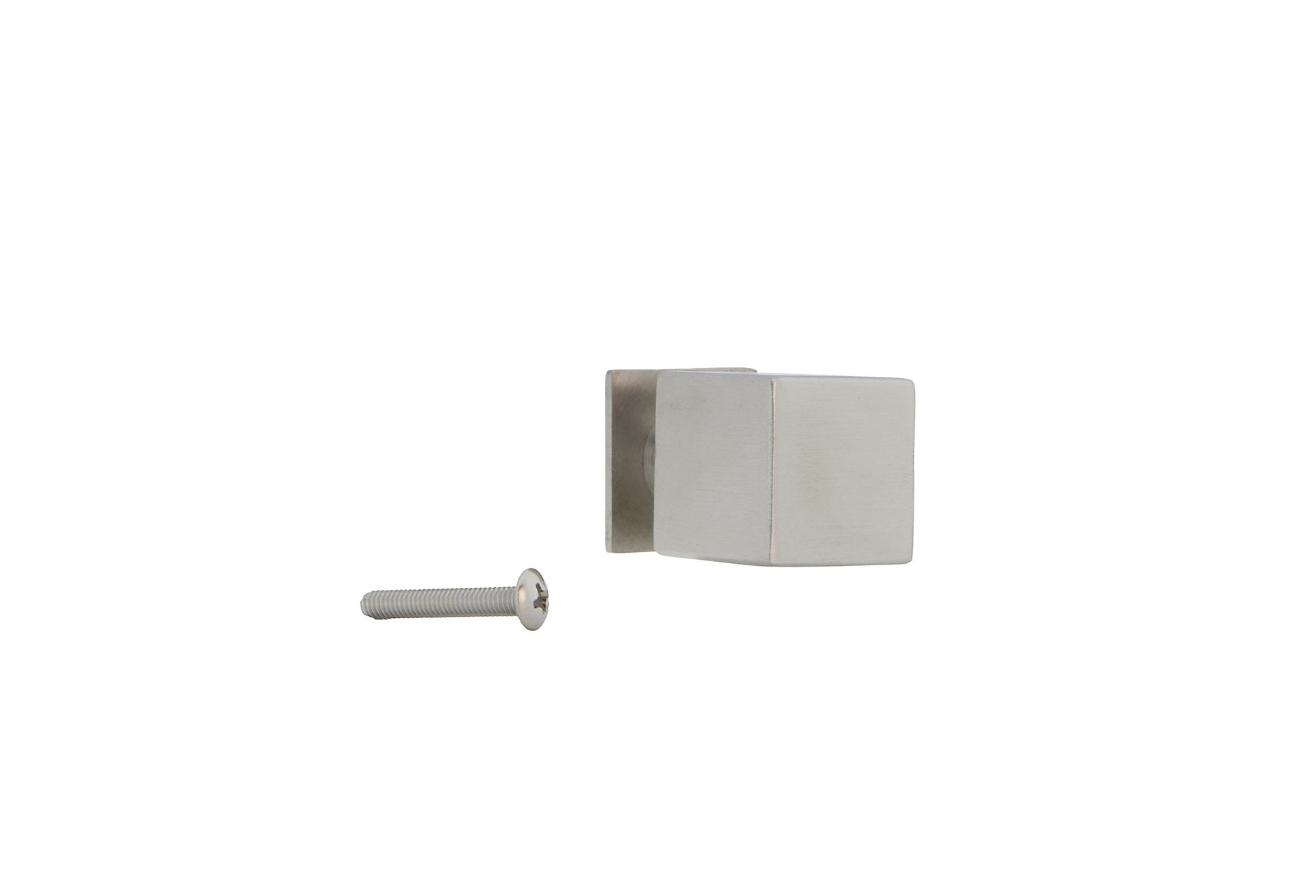 Pomo cuadrado con cuello de 26mm de altura en acero Inoxidable ideal para muebles