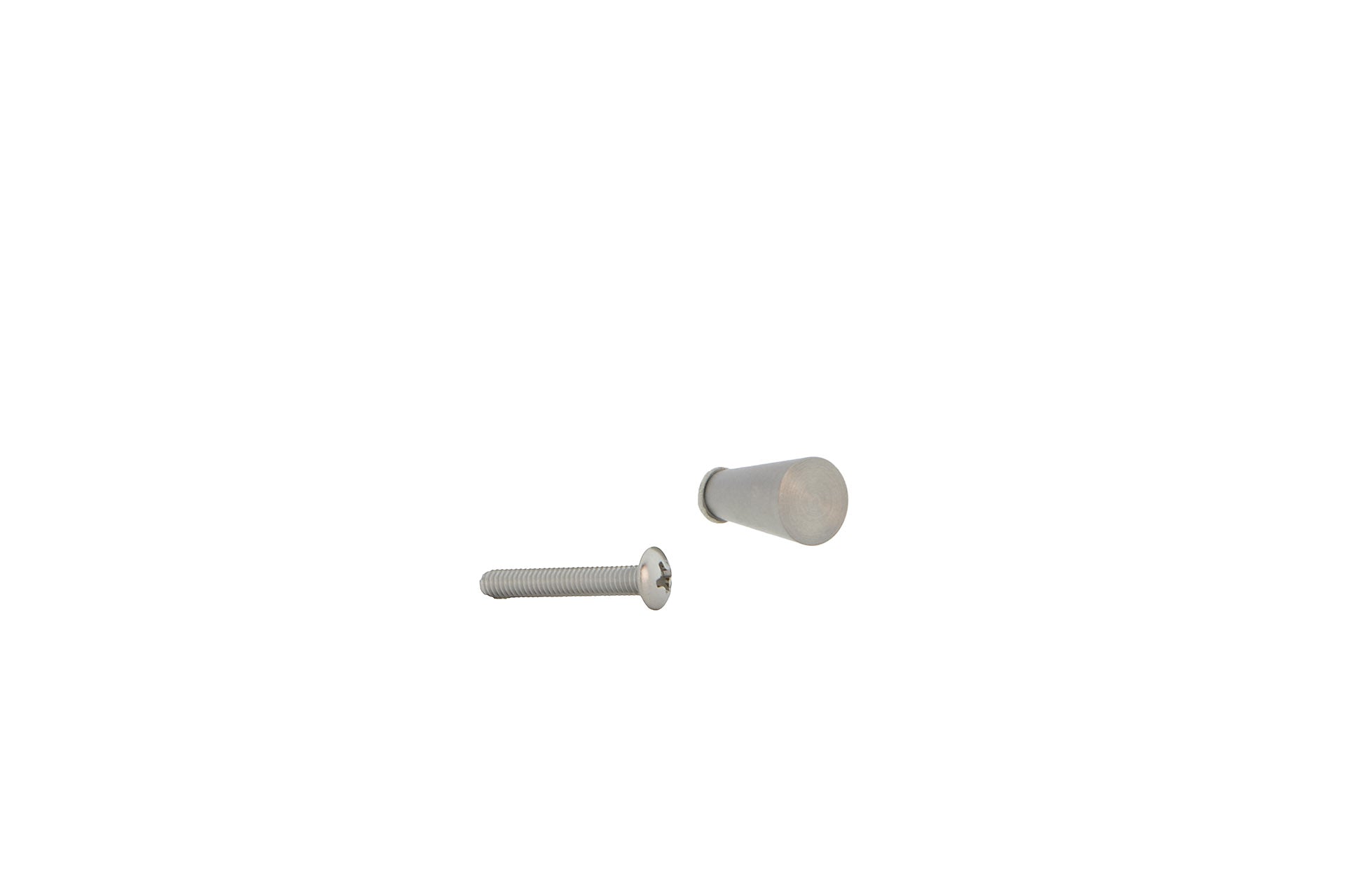 Pomo de acero Inoxidable de 2cm de alto con forma de cono ideal para puertas de armario