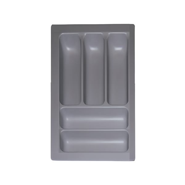 Cubertero 4TH gris antracita de plástico ABS para cajón de 300mm de ancho