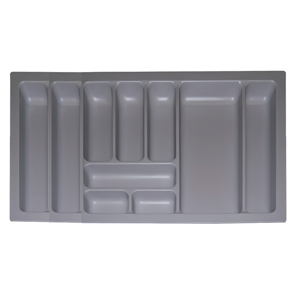 Cubertero 4TH gris antracita de plástico ABS para cajón de 900mm de ancho