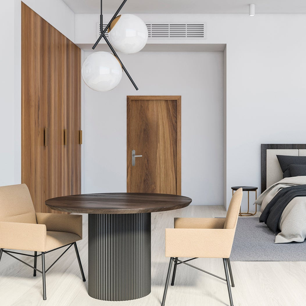 Manilla con placa ovalada de aluminio blanco de 250x48 mm para puertas
