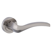 Manilla Tique para puerta con roseta redonda de aluminio
