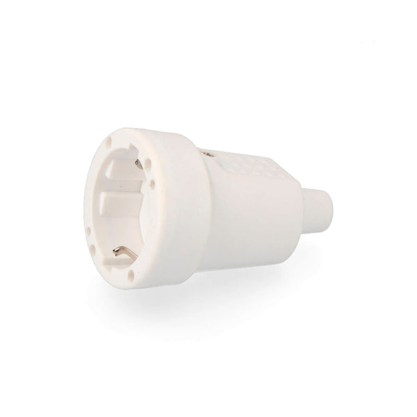 Base Aerea Pvc 10/16A 250V T/Tl Ip 44 4,8Mm, Blanca (Envasada) Edm