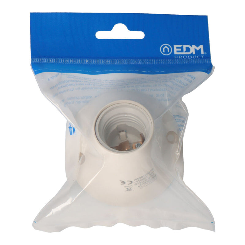 E-27 Curved Socket Lamp Holder (Packaged) Edm