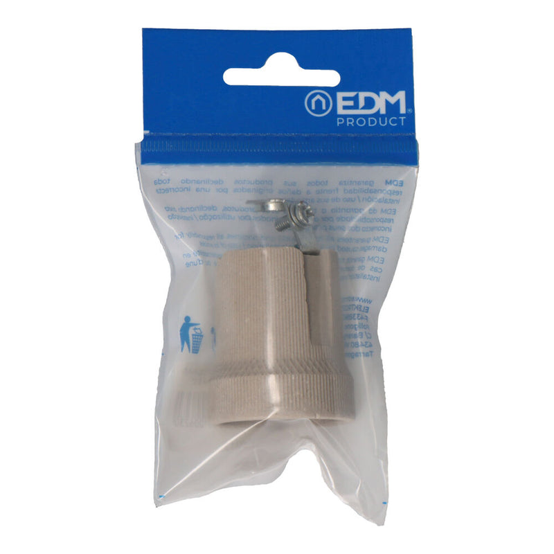 Porcelain E27 Lamp Holder (Packaging) Edm