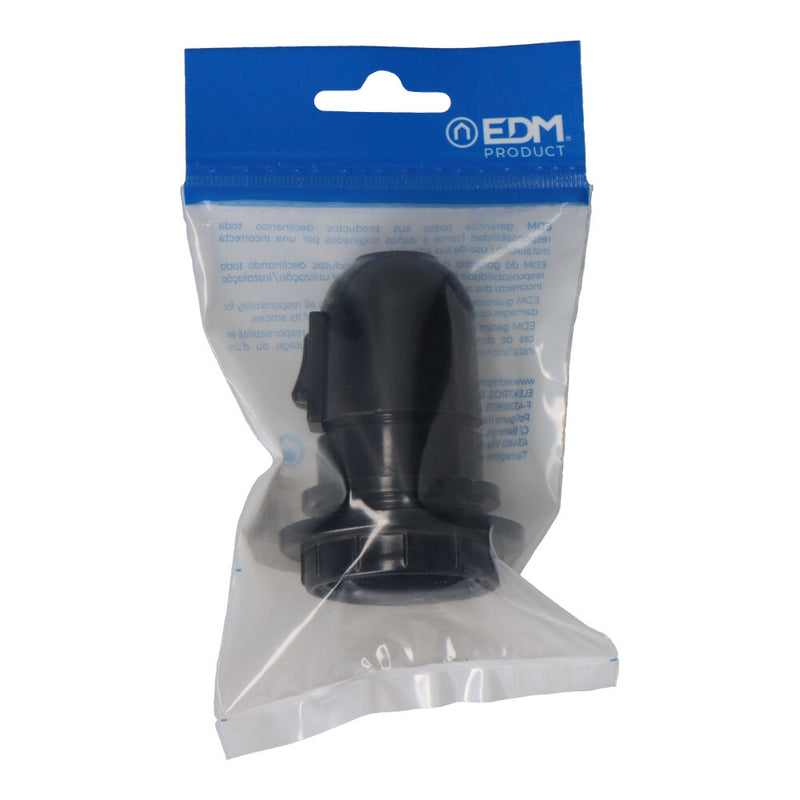 E27 Lamp Holder With Black Switch + Washer (Packaged)