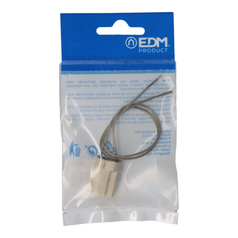 Lamp holder 250V G-9 base 10cm with cable (packaged)