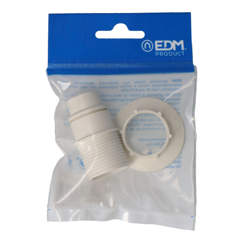 E-14 Semi-threaded Lampholder + Washer White Packaging