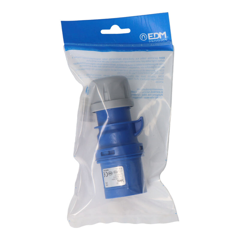 Cetac 2 P+T Blue Plug 16A (Packaged) Solera