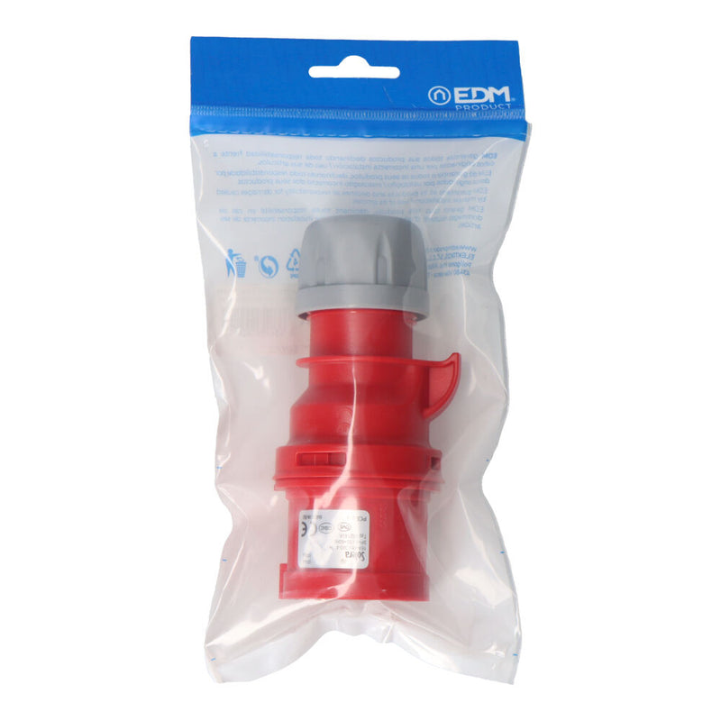 Cetac 3 P + T Red Plug 16A (Packaged) Solera