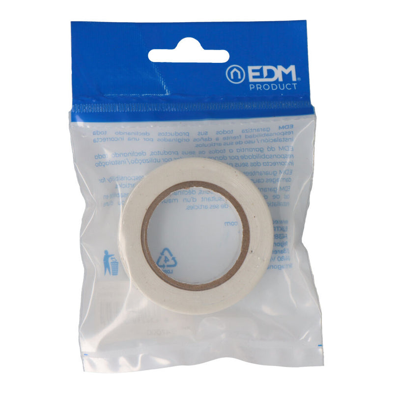 Insulating Tape 10M X 19Mm White Edm Quality "Supra" (Blister 1 Unit, )