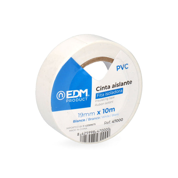 Insulating Tape 10M X 19Mm White Edm Quality "Supra" (Blister 1 Unit, )