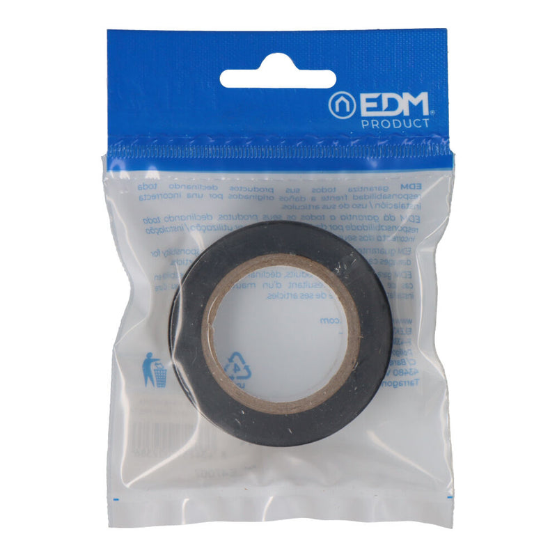 Insulating Tape 10M X 19Mm Black Edm Quality "Supra" (Blister 1 Unit, )