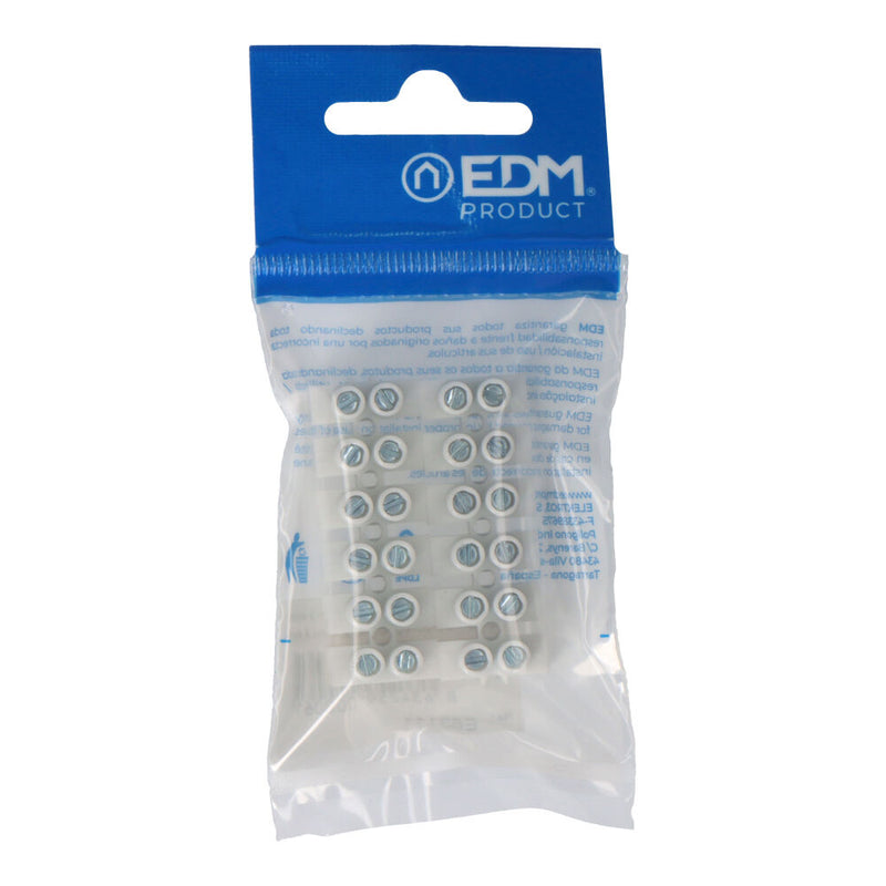 Regleta De Conexion 2,5Mm A 4Mm, Homologada Blanca (Envasada) Edm