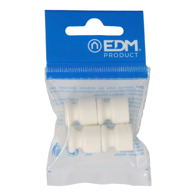 Insulator for braided cable white packaged (4 units) Edm