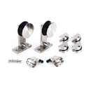 Herrajes de acero inoxidable para puerta corredera externa de madera