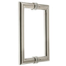 Manillón esquinas rectas para puerta de Cristal/Madera de 200 mm de alto ARI120