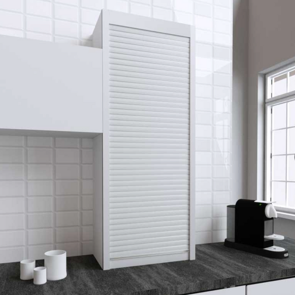 Kit persiana blanca de PVC para muebles o armarios de 600mm de ancho