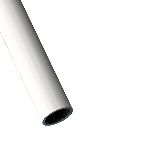 Tubo blanco redondo de aluminio de 2 metros de largo de Ø16mm