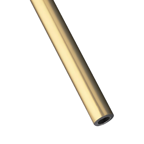 Tubo dorado redondo de aluminio de 1 metro de largo de Ø20mm