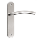 Manilla modelo '703' con placa ovalada y asa curva de acero inoxidable para puertas
