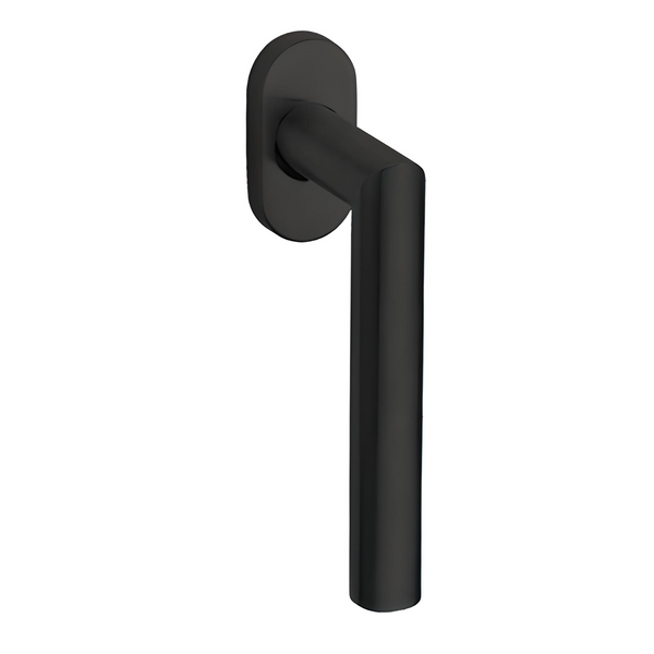 Handle for tilt-and-turn window with oval rosette model CG66 in black