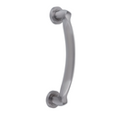 Vanguardista manillón de zamak para puerta en acabado níquel satinado modelo 934