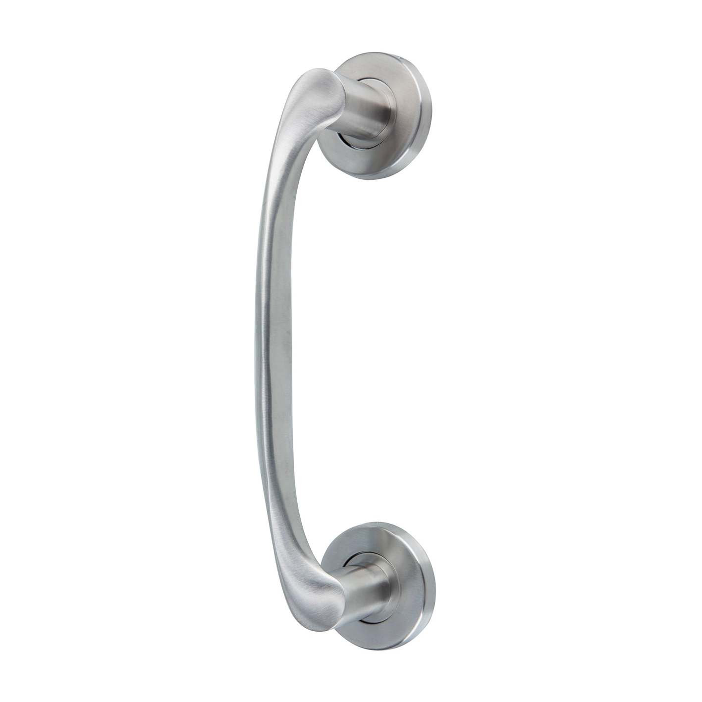 Manillón ola de acero inoxidable con roseta redonda modelo 134 para puertas