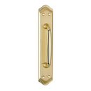 Centered handle with curved plate model 884 satin polished finish 