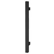 Maniglione quadrato 25x25mm, interasse 400mm e altezza 600mm, in acciaio inox nero senza rosetta per porte d'ingresso