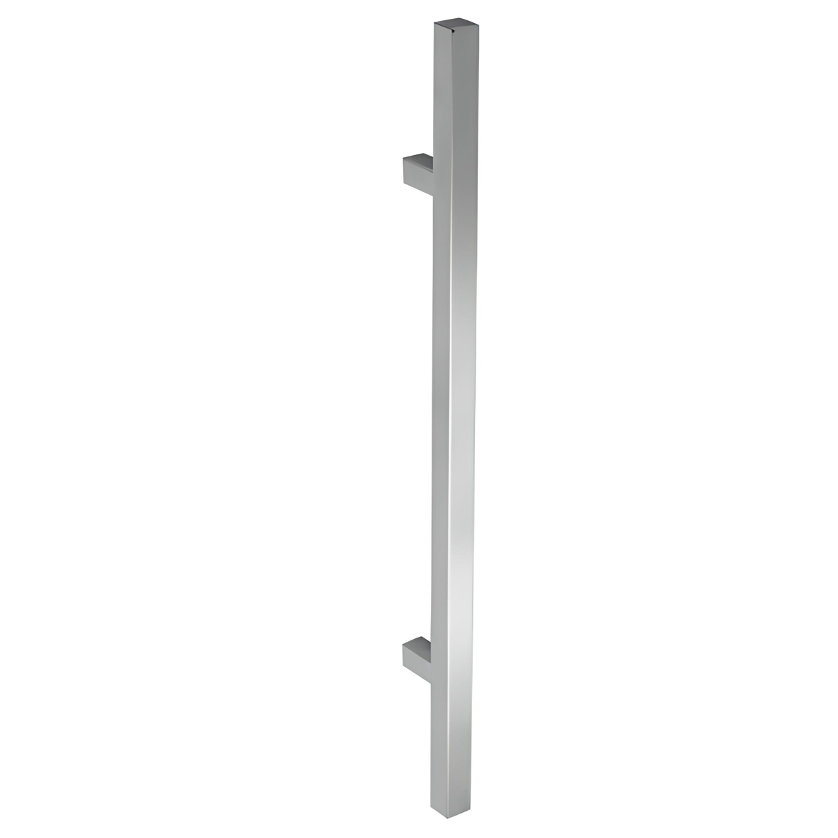 Manillón cuadrado en acero inoxidable 600mm entre ejes y 32mm de grosor para madera y cristal