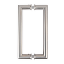 Manillón esquinas rectas para puerta de Cristal/Madera de 200 mm de alto ARI120