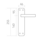 Puxador rústico modelo '4001' com placa oval curva e acabamento em couro para portas 