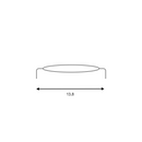 Tirador de cuero y porcelana para muebles y armarios 128mm entre ejes