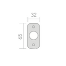 Medidas de Pomo dorado pequeño modelo 1101 medidas 65x32mm para armario