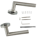 Accesorios de manillas tubulares de acero inoxidable para puertas