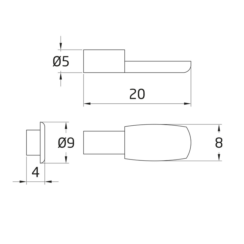 16 flat nickel-plated metal supports model 162 for interior cupboard shelves