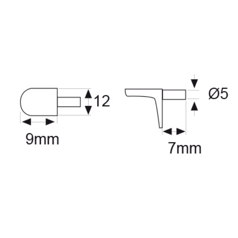 16 L-shaped metal brackets for interior cupboard shelves