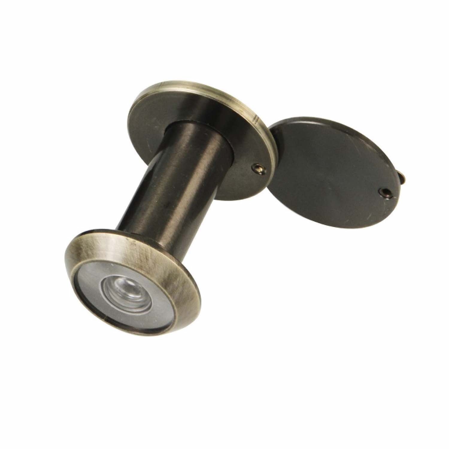 Mirilla acabado cuero con lentes para puertas de 35-65mm