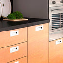 Tirador blanco rectangular 3790 de 155x73mm para embutir en muebles y armarios