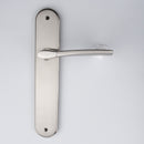 Manilla modelo '830' con placa ovalada de zamak acabado bicolor para puertas